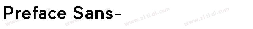 Preface Sans字体转换